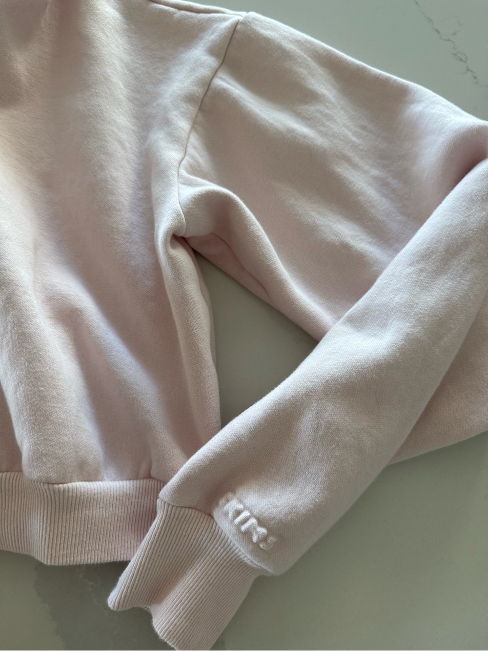 SKIMS Cropped Hoodie in Soft Pink - Picture 4 of 4